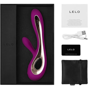 LELO SORAYA 2 Rechargeable Silicone Dual Stimulation Vibrator - Deep Rose