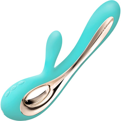 LELO SORAYA 2 Rechargeable Silicone Dual Stimulation Vibrator - Aqua