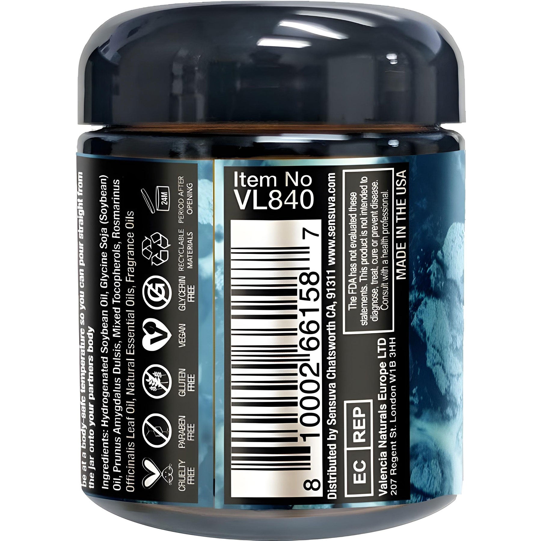 Lit Sweet Temptation Aphrodisiac Massage Candle By Sensuva - Vanilla, Sugar & Sweet Pea