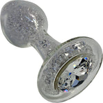 Sparkle Clear Glass Butt Plug By Crystal Delights