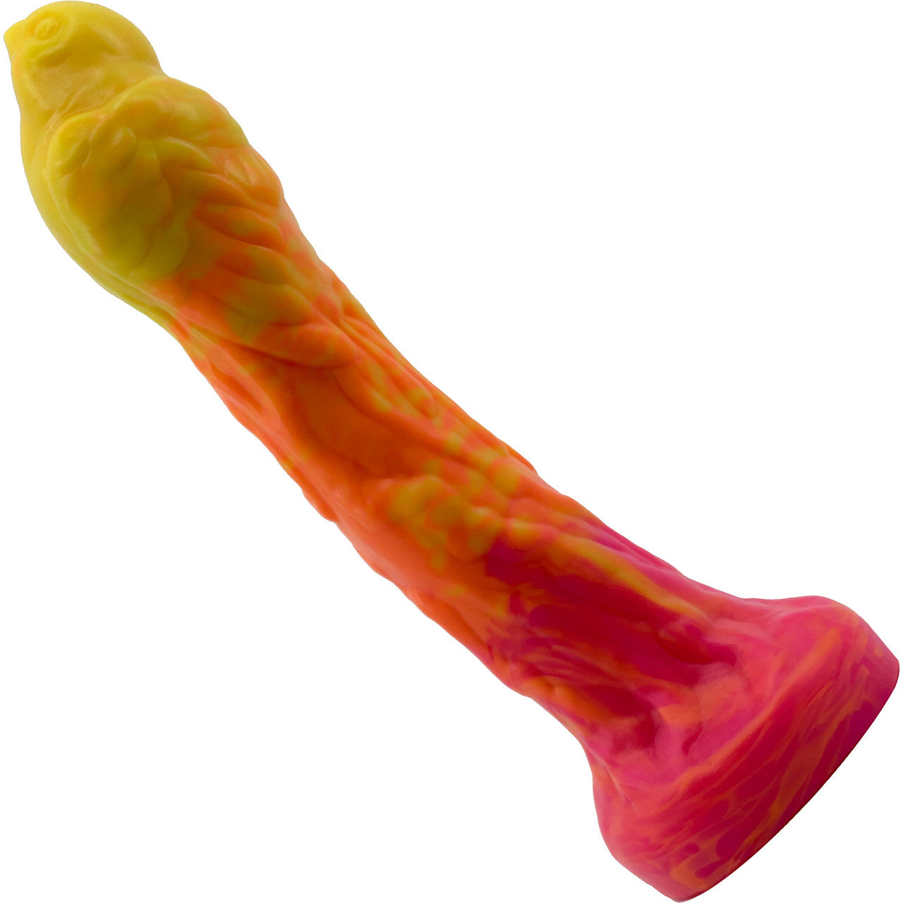 Sparrow Large 8.6" Silicone Vac-U-Lock Dildo By Silc Arts - Amber