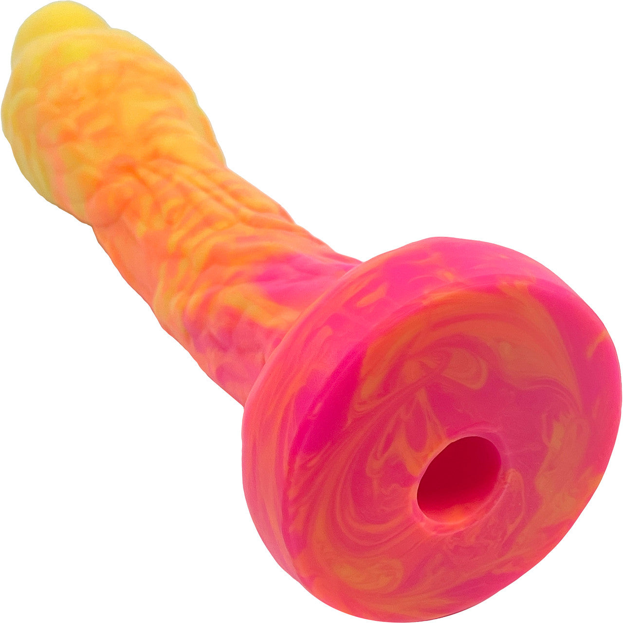 Sparrow Large 8.6" Silicone Vac-U-Lock Dildo By Silc Arts - Amber