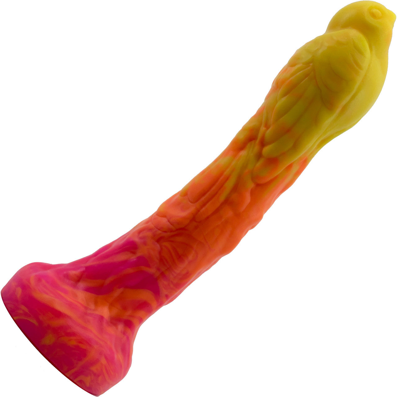 Sparrow Large 8.6" Silicone Vac-U-Lock Dildo By Silc Arts - Amber