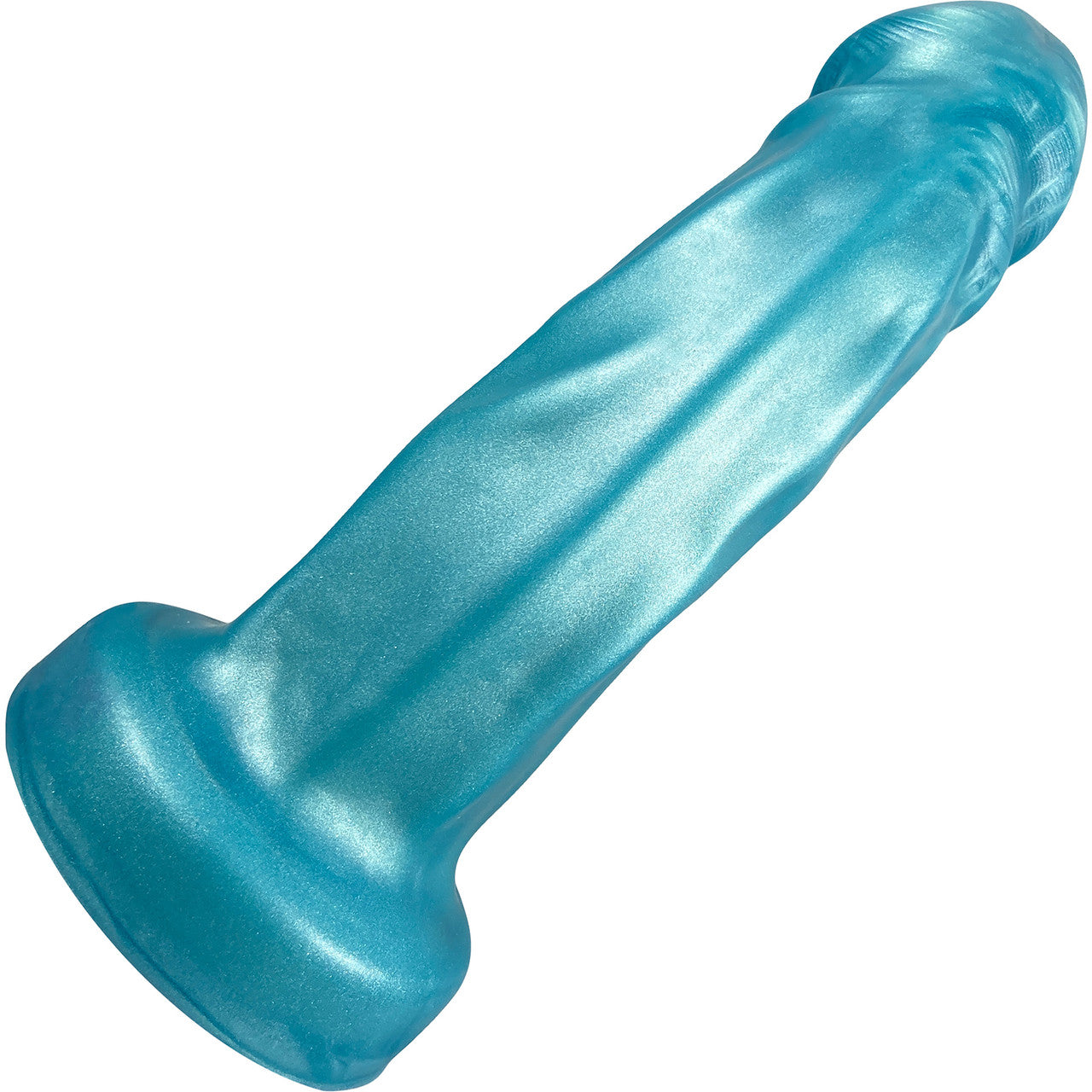 Splendid Dual-Density Silicone Dildo By Uberrime - Large, Pearl Turquoise