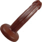 Spur Vixskin Realistic Silicone Dildo By Vixen - Chocolate