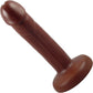 Spur Vixskin Realistic Silicone Dildo By Vixen - Chocolate