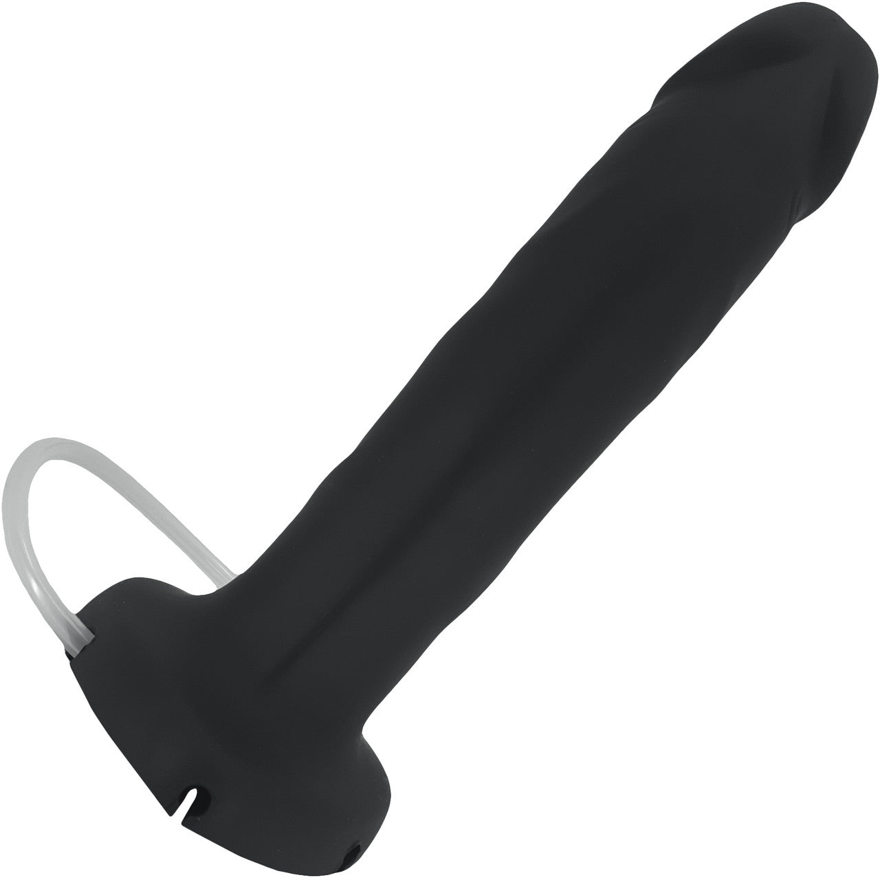 Strap-on-Me Squirting Harness Compatible Realistic Silicone Dildo - X-Large, Black