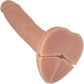Strap-on-Me Squirting Harness Compatible Realistic Silicone Dildo - Large, Vanilla