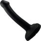 Strap-on-Me Squirting Harness Compatible Silicone Dildo - Small, Black