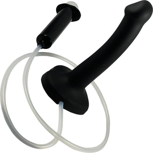 Strap-on-Me Squirting Harness Compatible Silicone Dildo - Small, Black