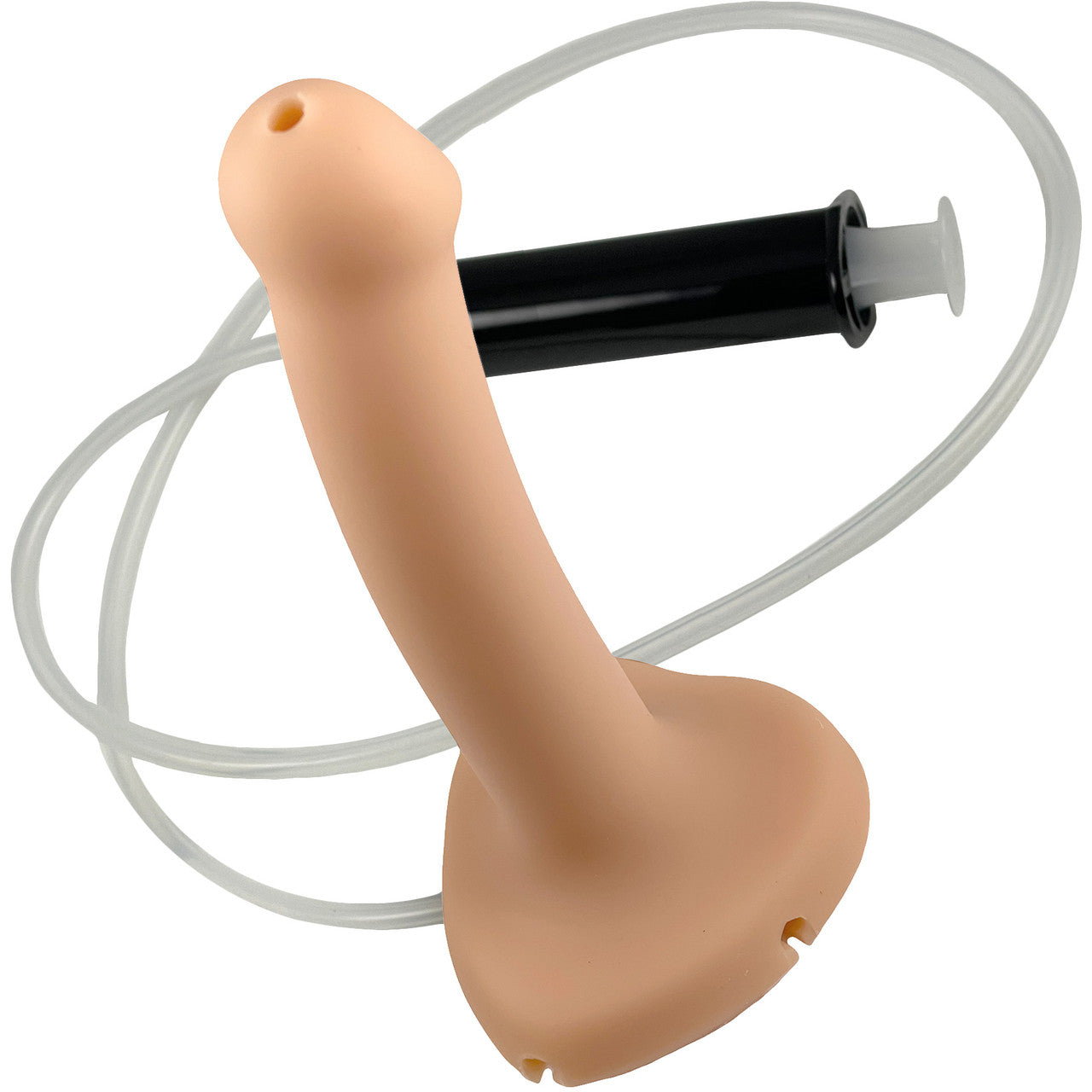 Strap-on-Me Squirting Harness Compatible Silicone Dildo - Small, Vanilla