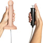 Strap-on-Me Squirting Harness Compatible Silicone Dildo - Small, Vanilla