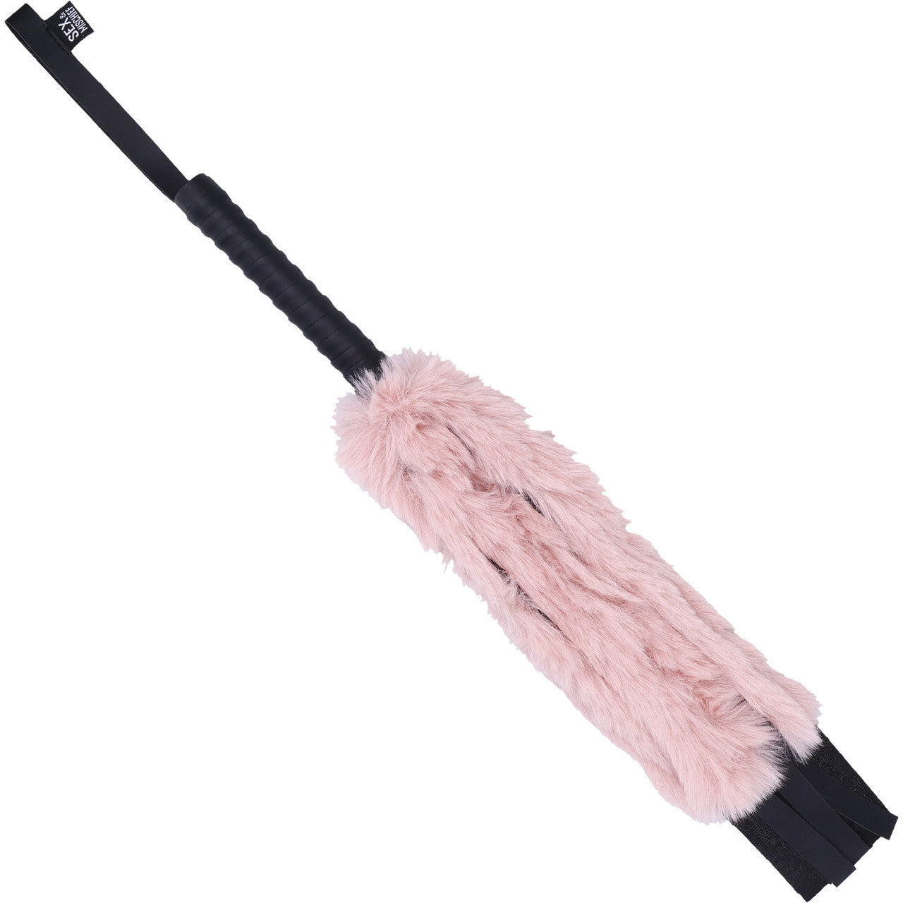 Sex & Mischief Brat Faux Fur Flogger By Sportsheets - Pink & Black