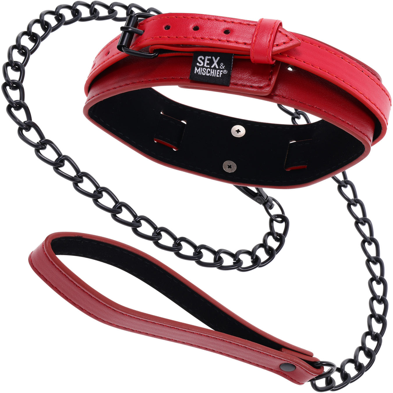 Sex & Mischief Ex's & Oh's Collar And Leash By Sportsheets