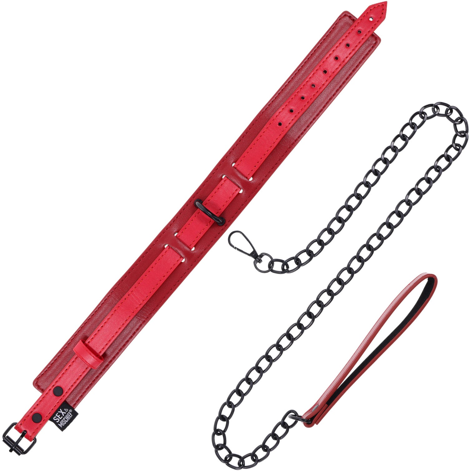 Sex & Mischief Ex's & Oh's Collar And Leash By Sportsheets