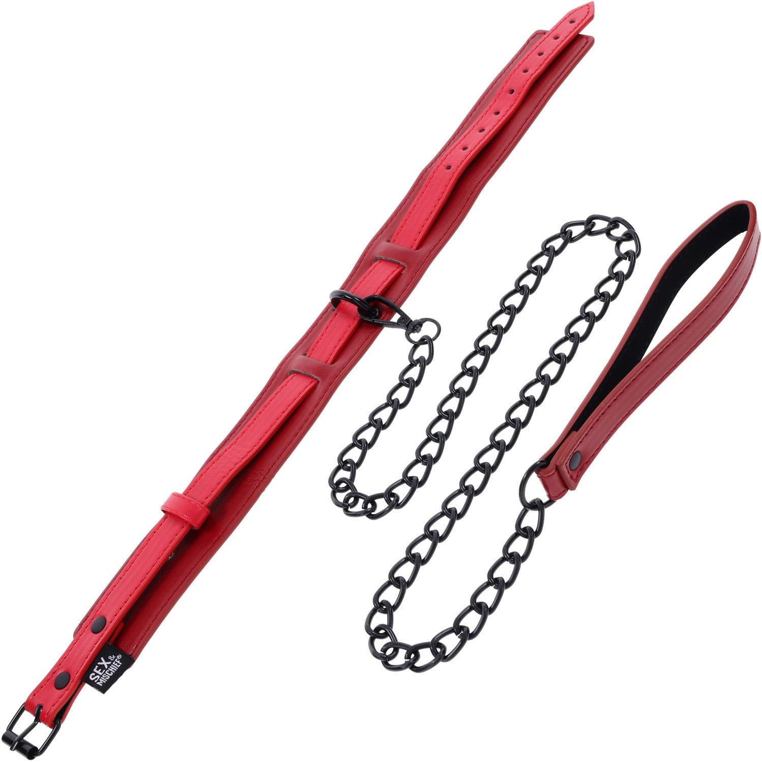 Sex & Mischief Ex's & Oh's Collar And Leash By Sportsheets