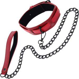 Sex & Mischief Ex's & Oh's Collar And Leash By Sportsheets