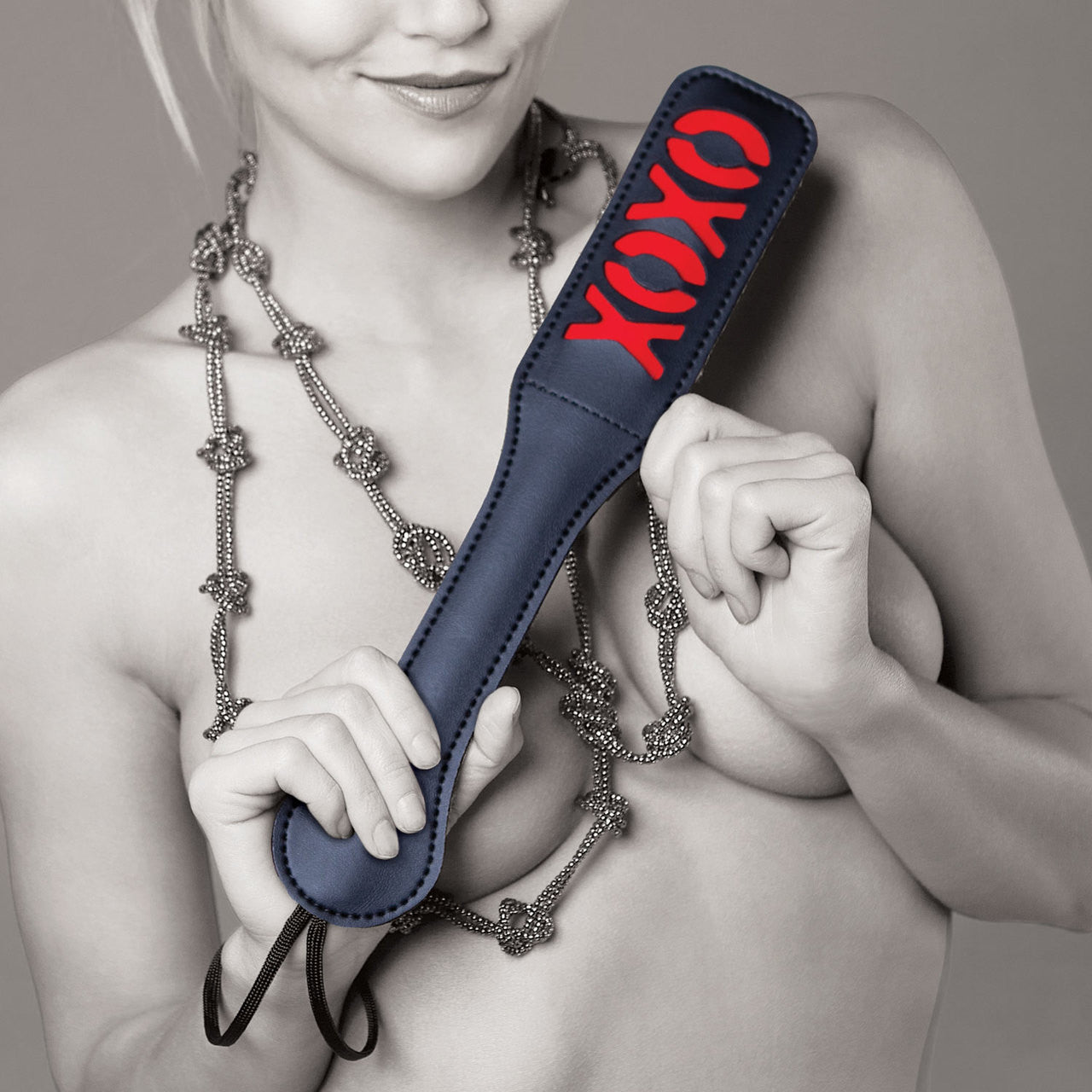 Sex & Mischief XOXO Paddle by Sportsheets - Black Sex & Mischief XOXO Paddle by Sportsheets - Black