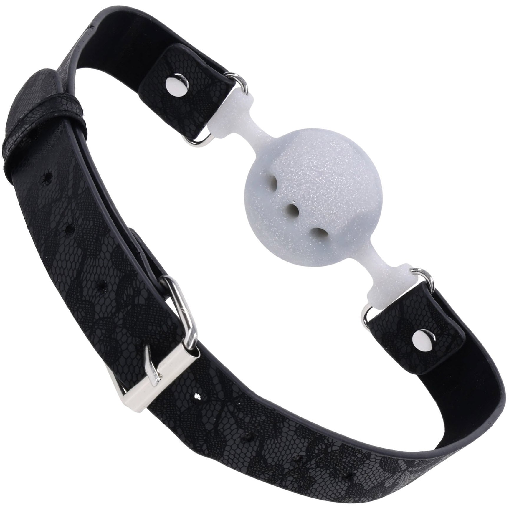 Sex & Mischief Lace Silicone Breathable Ball Gag