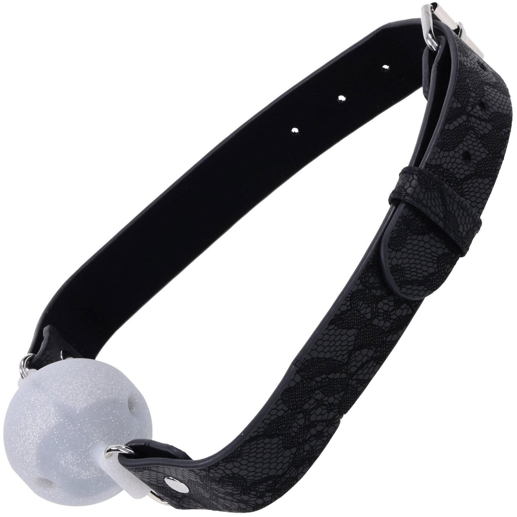 Sex & Mischief Lace Silicone Breathable Ball Gag