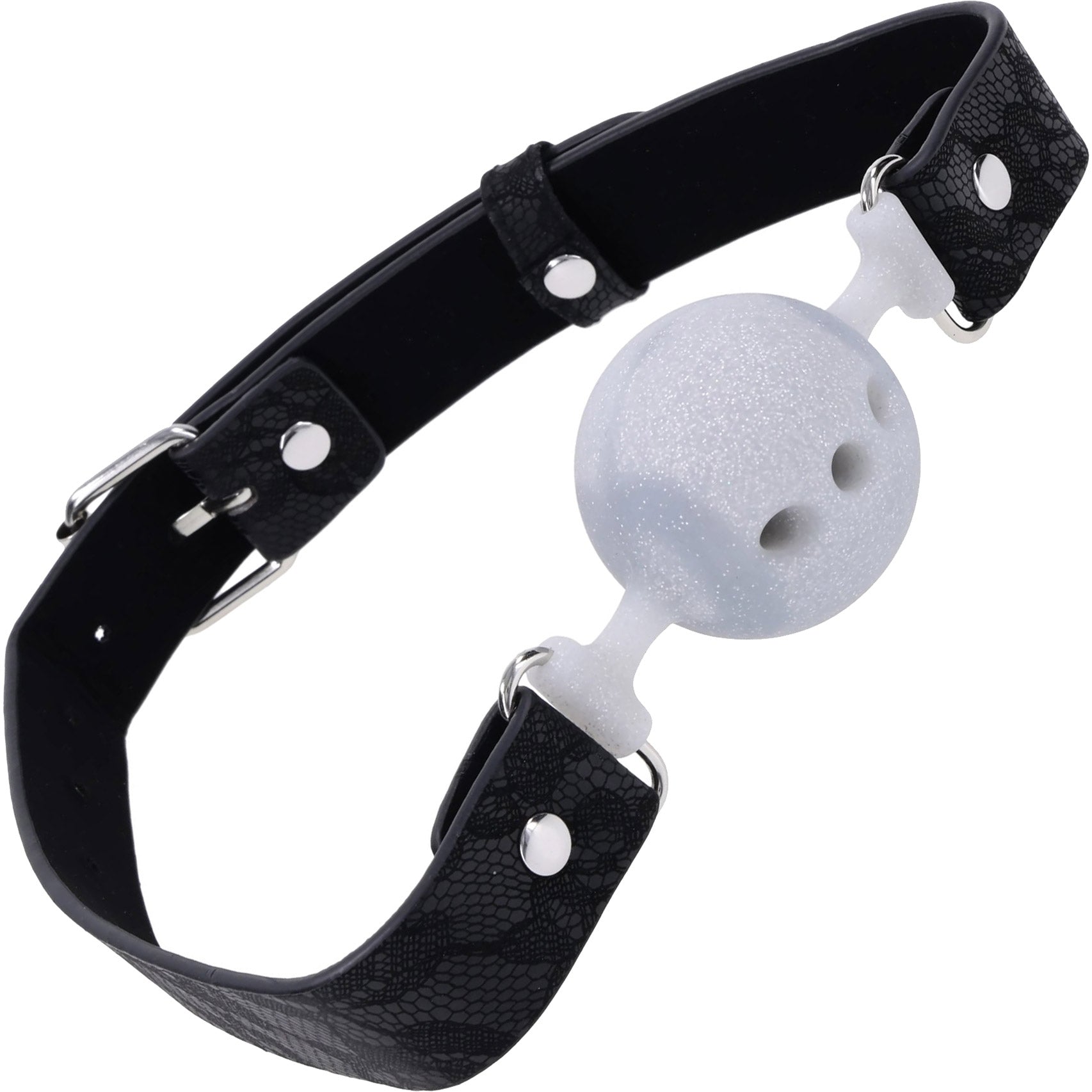 Sex & Mischief Lace Silicone Breathable Ball Gag