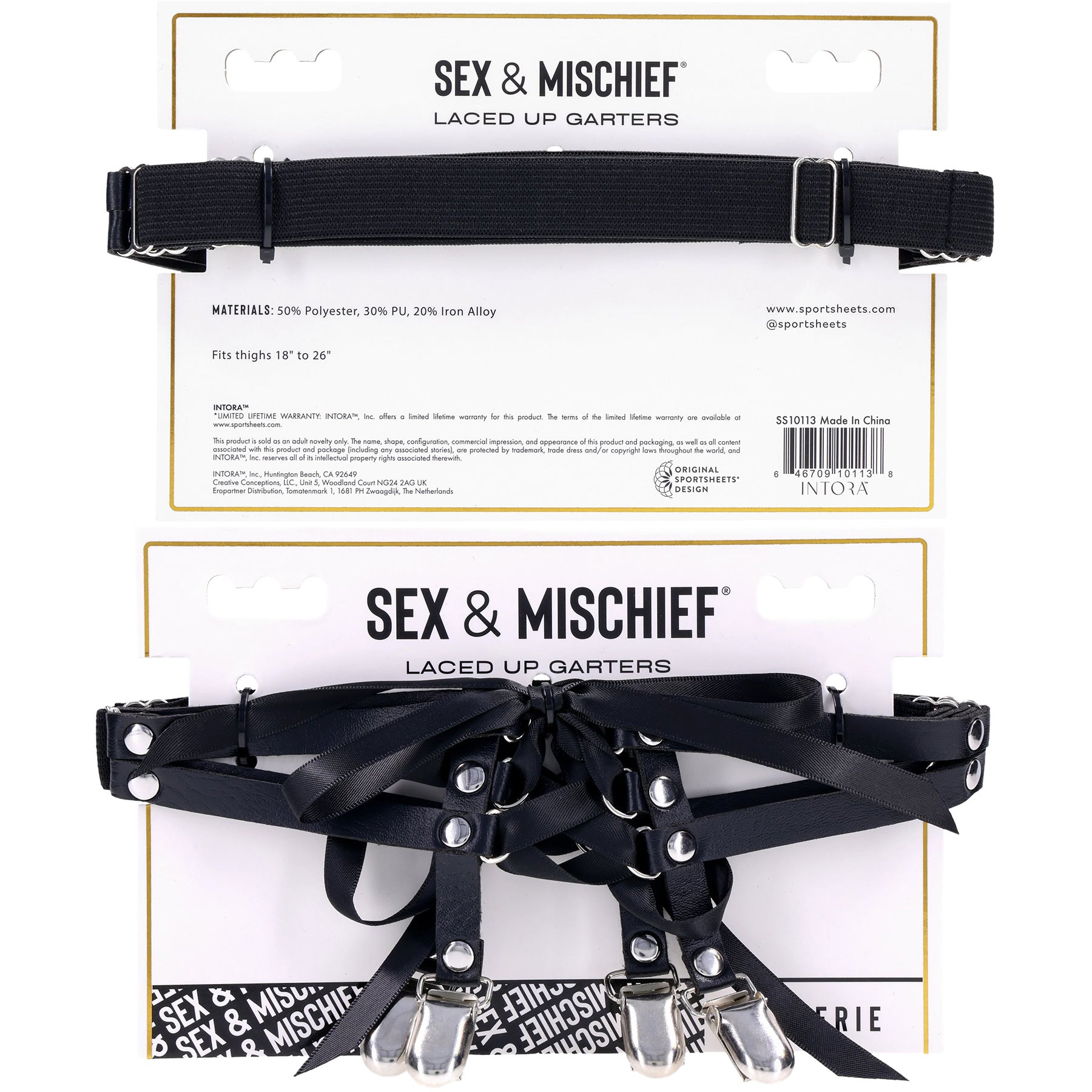 Sex & Mischief Laced Up Garters
