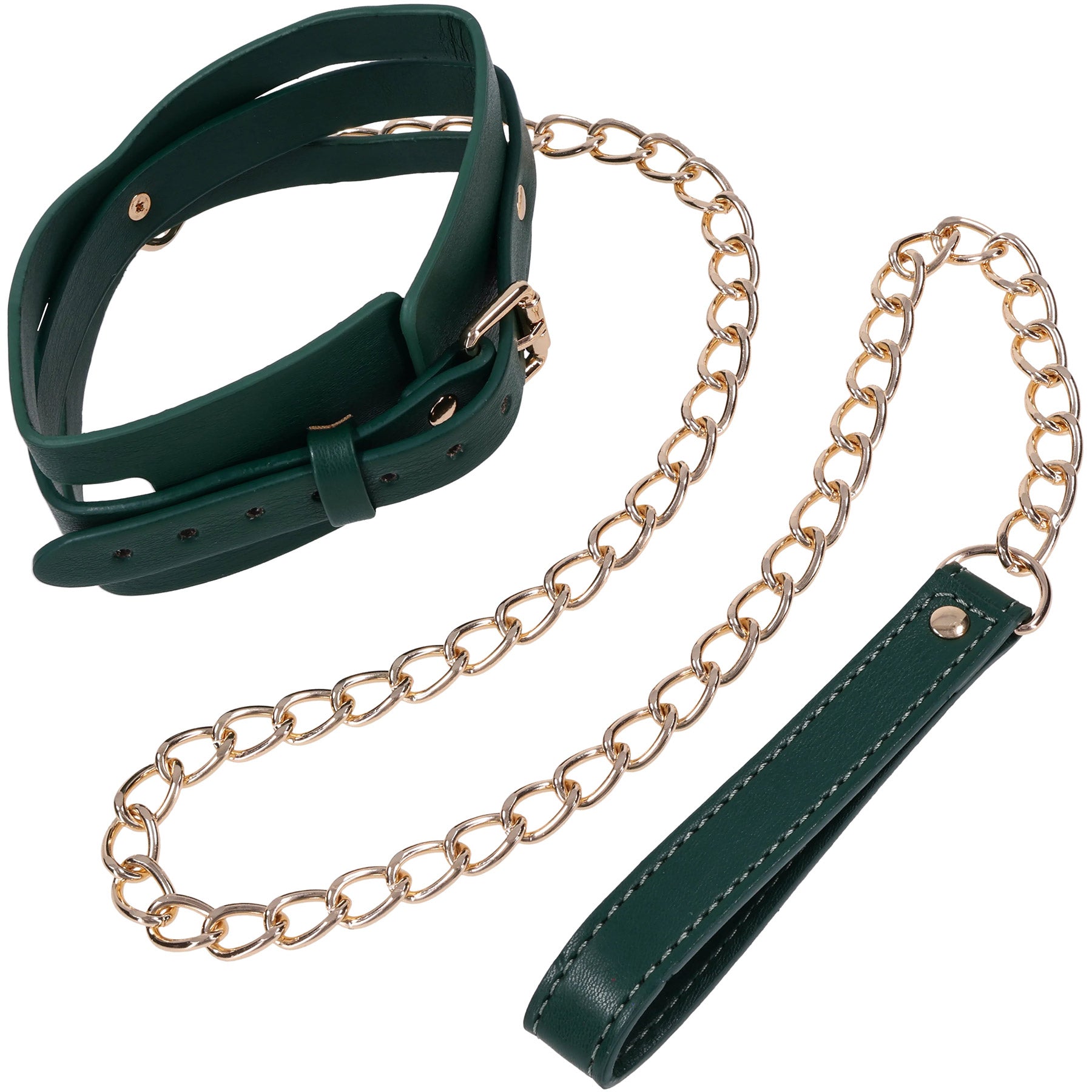 Sex & Mischief Indica Cutout Collar & Leash By Sportsheets