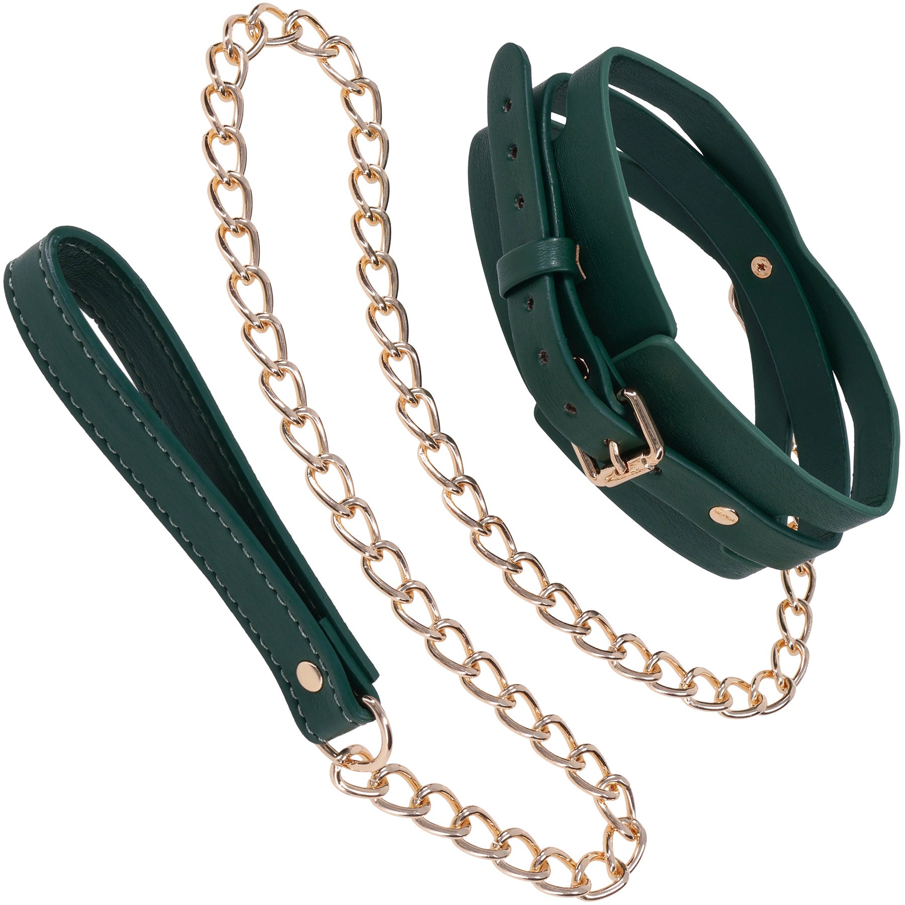 Sex & Mischief Indica Cutout Collar & Leash By Sportsheets