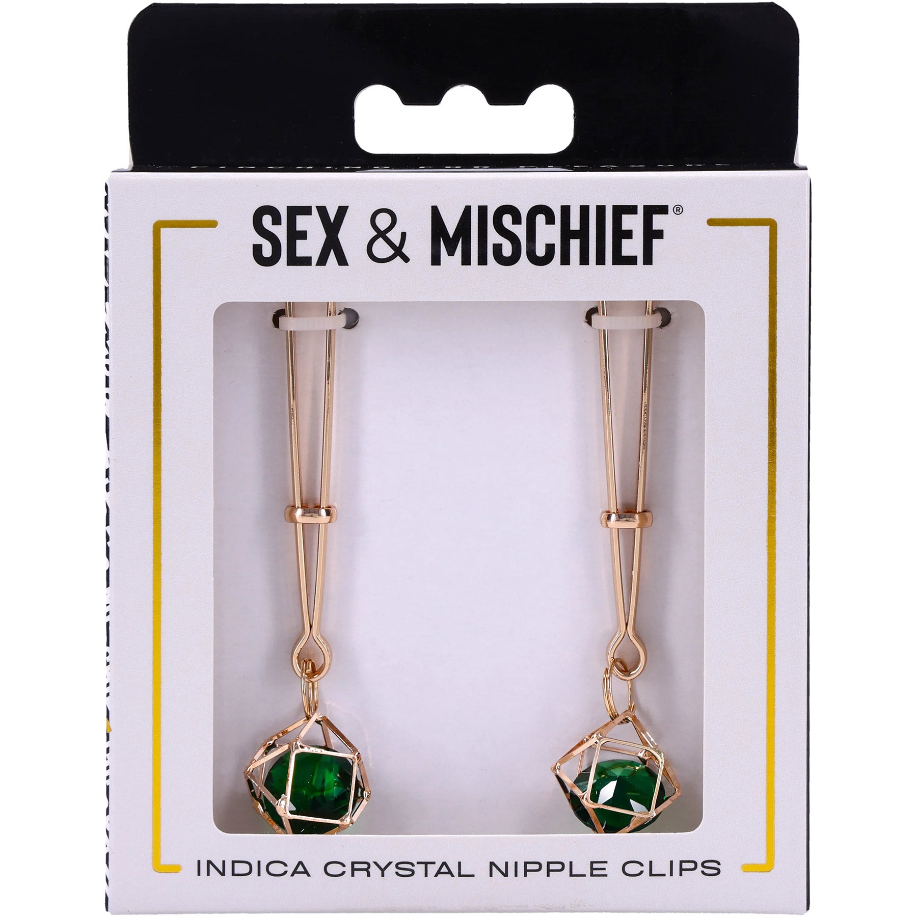 Sex & Mischief Indica Crystal Nipple Clips By Sportsheets