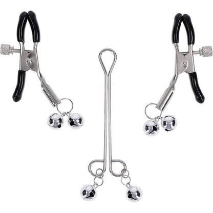 Sex & Mischief Shadow Bell Nipple And Clit Jewelry