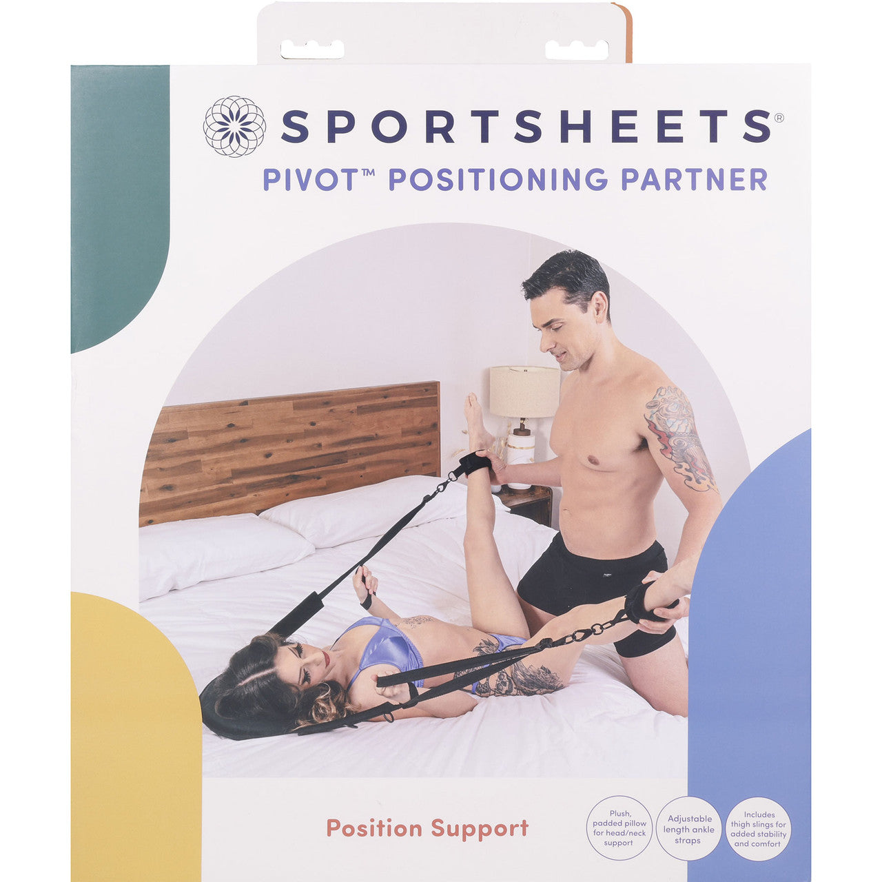 Pivot Positioning Partner Pillow With Cuffs By Sportsheets