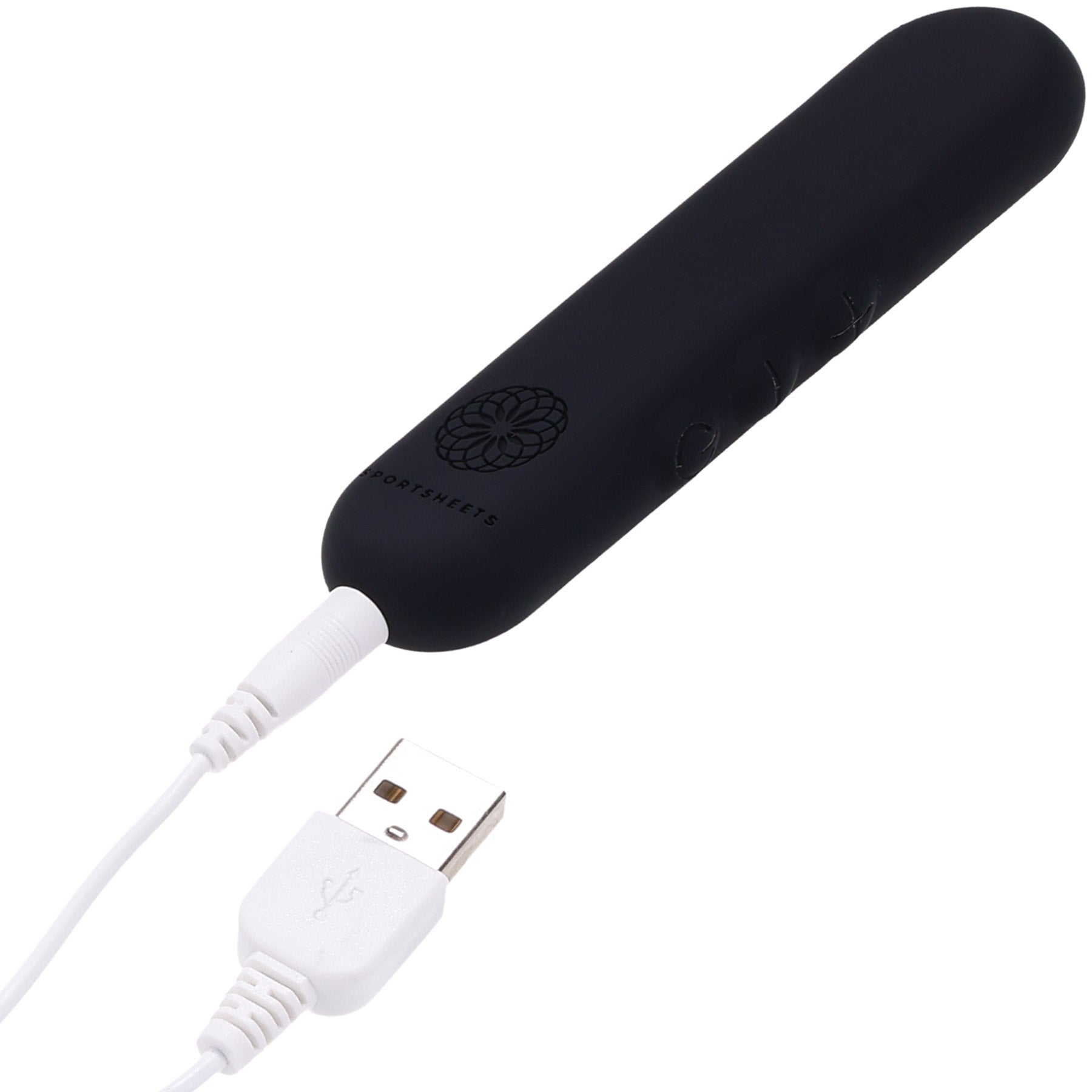 Pivot Flat Rechargeable Silicone Bullet By Sportsheets - Black