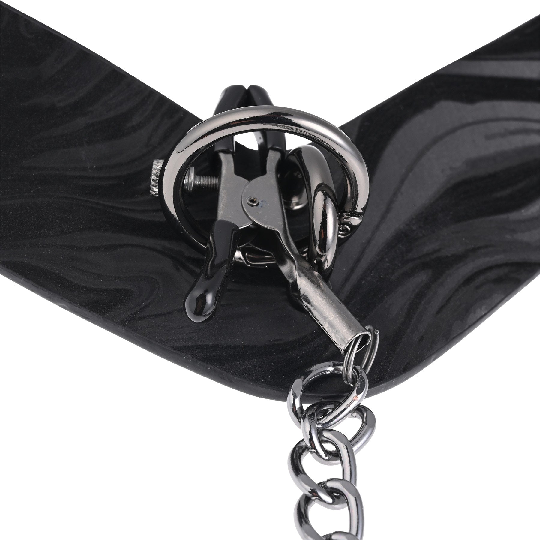 Velvet Noir Collar With Removable Nipple Clamps By Sportsheets