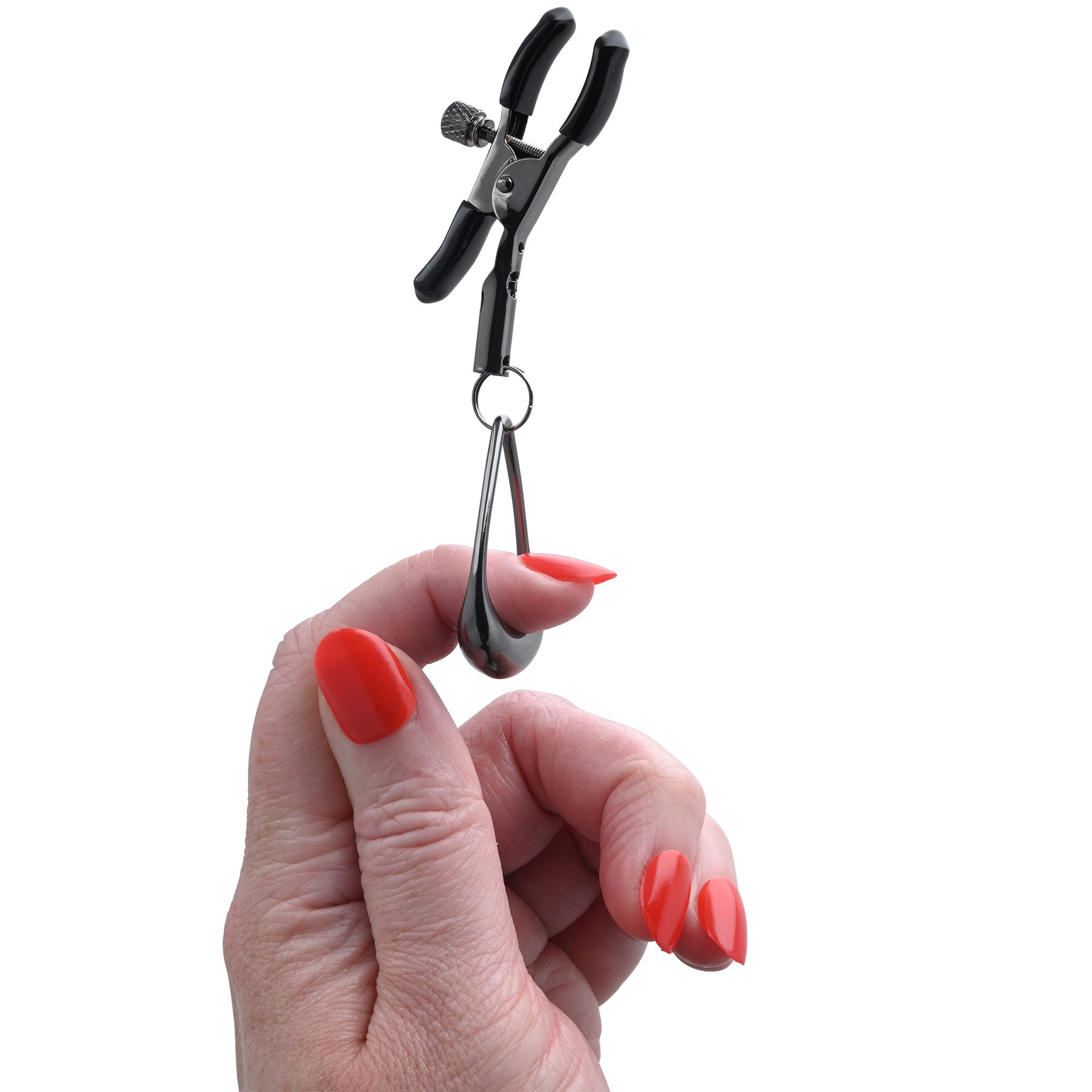 Velvet Noir Tuggable Nipple Clamps By Sportsheets