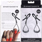 Velvet Noir Tuggable Nipple Clamps By Sportsheets