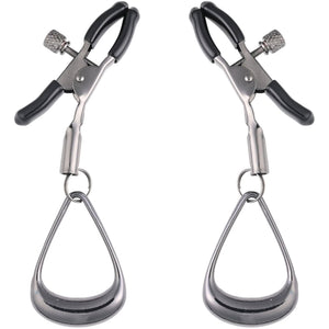 Velvet Noir Tuggable Nipple Clamps By Sportsheets