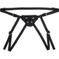 Velvet Noir Faux Leather Strap On Harness By Sportsheets
