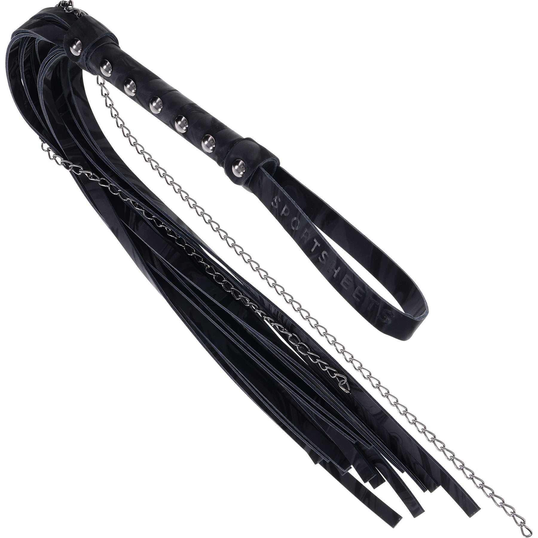 Velvet Noir Chain Flogger By Sportsheets