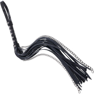 Velvet Noir Chain Flogger By Sportsheets