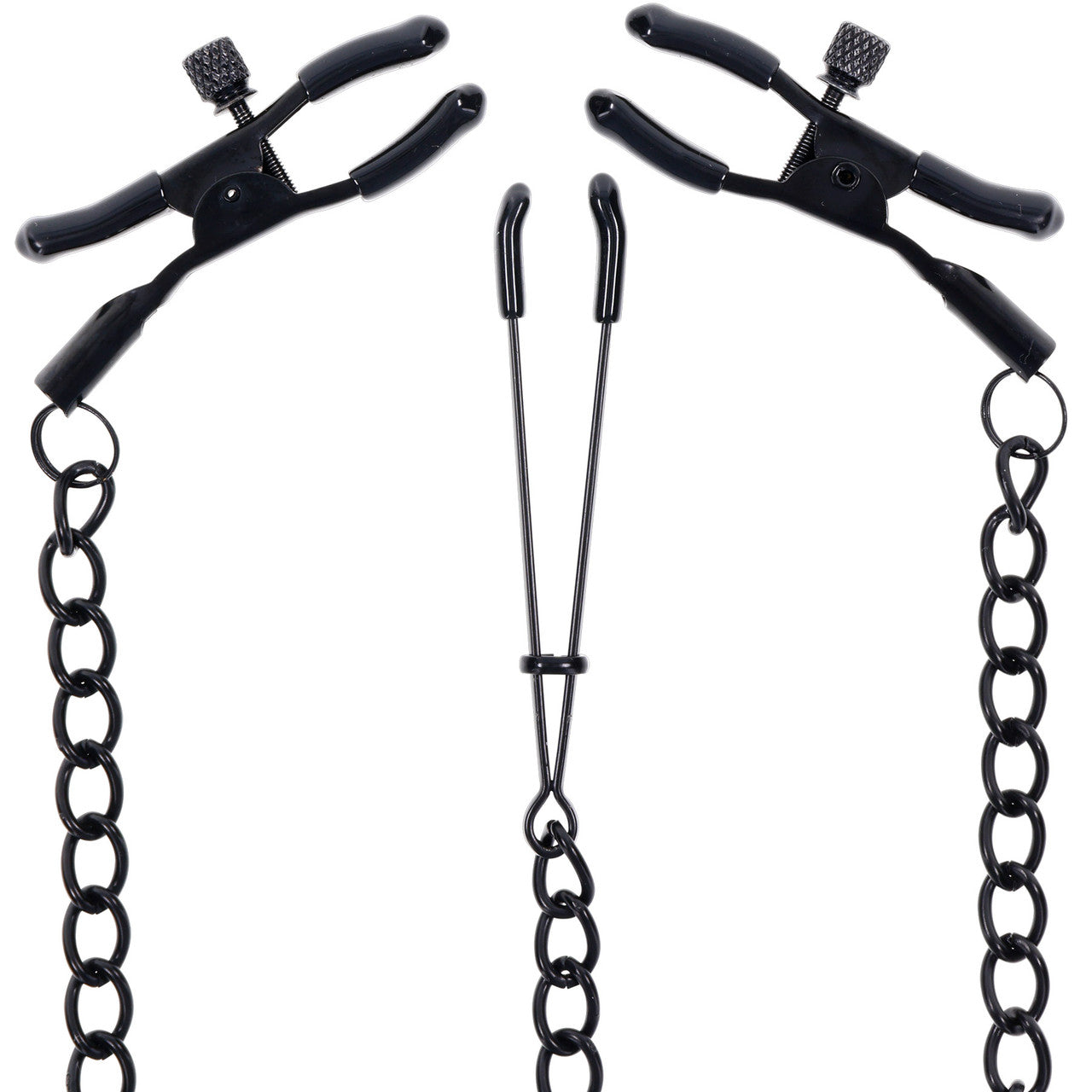 Saffron Nipple To Clit Clamp Set By Sportsheets Saffron Nipple To Clit Clamp Set By Sportsheets