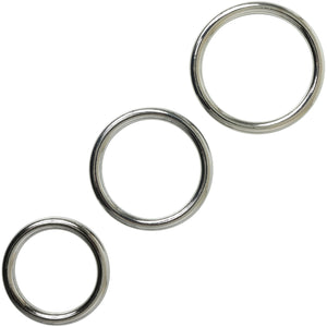 Seamless Metal O-Ring 3 Pack By Sportsheets