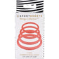 Merge Collection Rubber Strap-On Harness O-rings Set By Sportsheets - Coral
