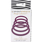 Merge Collection Rubber Strap-On Harness O-rings Set By Sportsheets - Plum