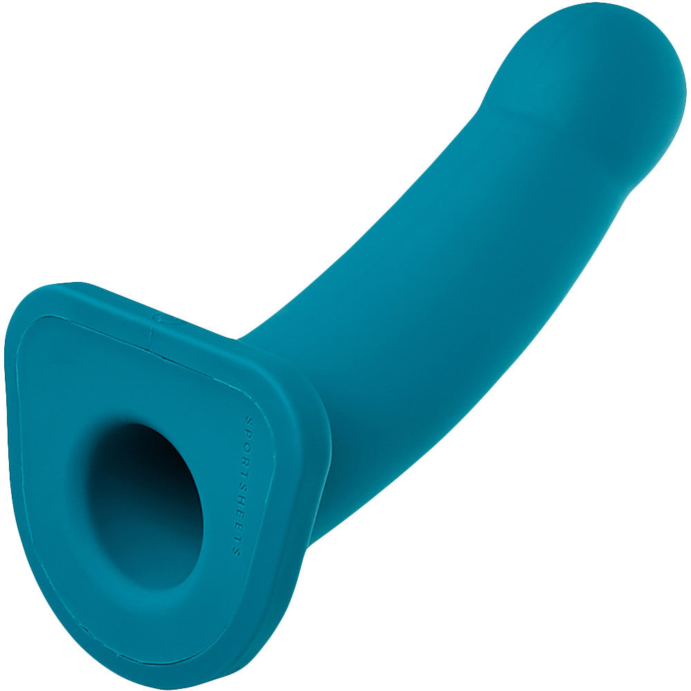 Merge Collection Lennox 8" Hollow Vibrating Silicone Sheath Dildo By Sportsheets