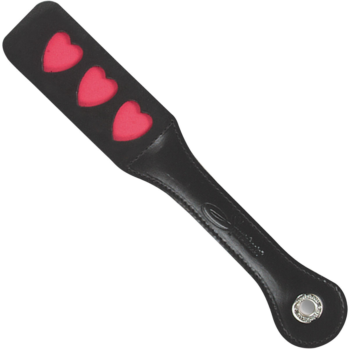 Leather Heart Impression Slapper Paddle by Sportsheets