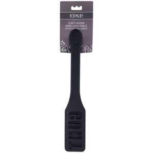 Edge® CUNT Silicone Paddle With Insertable Handle By Sportsheets