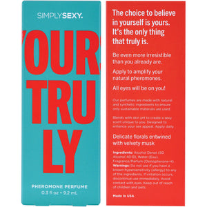 Simply Sexy Yours Truly Pheromone Infused Perfume 0.3 oz