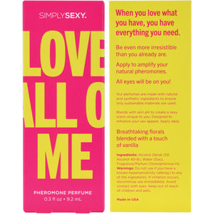 Simply Sexy Love All Of Me Pheromone Infused Perfume 0.3 oz