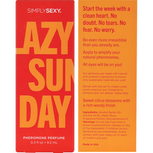 Simply Sexy Lazy Sunday Pheromone Infused Perfume 0.3 oz