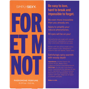 Simply Sexy Forget Me Not Pheromone Infused Perfume 0.3 oz